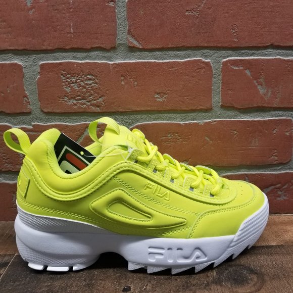 fila disruptor yellow shoes